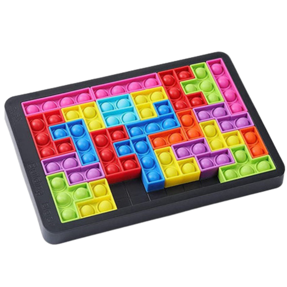 Sensorā rotaļlieta bērniem Tetris Pop It no 3 gadu vecuma. Rotaļlietu veikals Gulbenē
