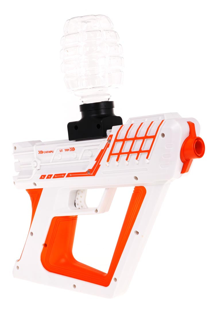 Automātiskā bērnu rotaļu pistole ar hidrogēla bumbiņām, aizsargbrillēm, USB kabeli (GEL BLASTER)