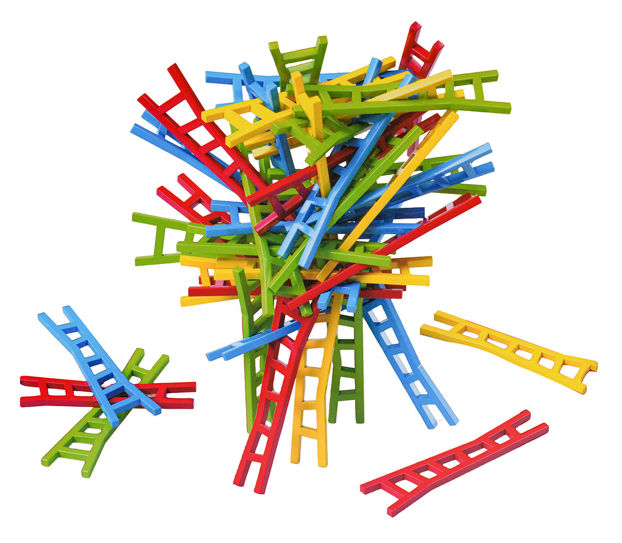 Kāpņu torņa arkādes spēle “Stack the Ladder” (3+)