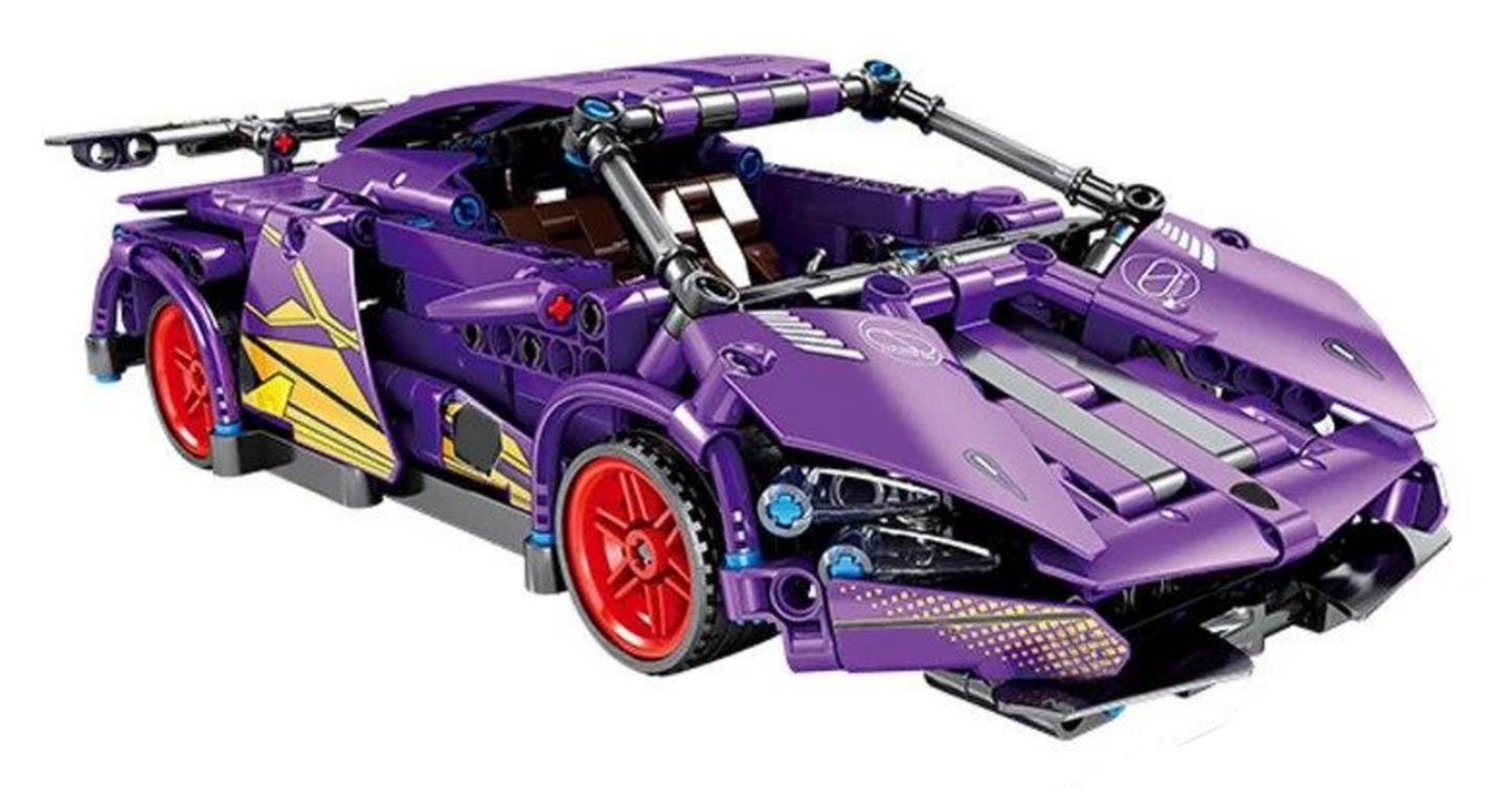 Violets sporta auto klucīšu komplekts 470 gab.