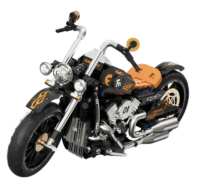 Motocikla klucīšu komplekts 455 gab. (melns ar oranžiem akcentiem), 8+