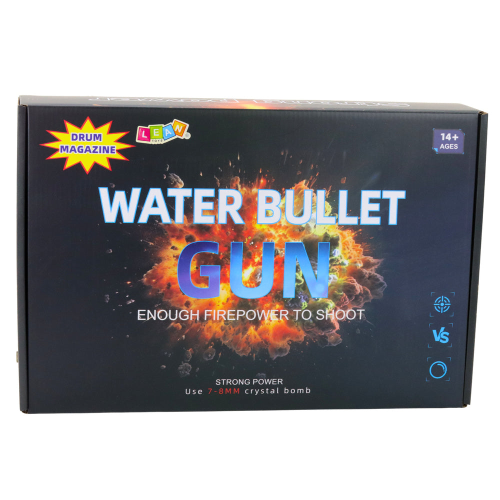 GEL BLASTER - AK ūdens bumbiņu šautene bērniem iepakojums.
Paredzēts no 14+ gadiem!