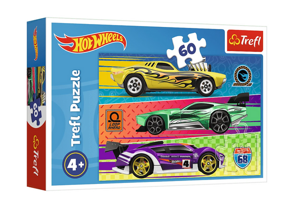 Puzle Trefl Hot Wheels, 60 gab.