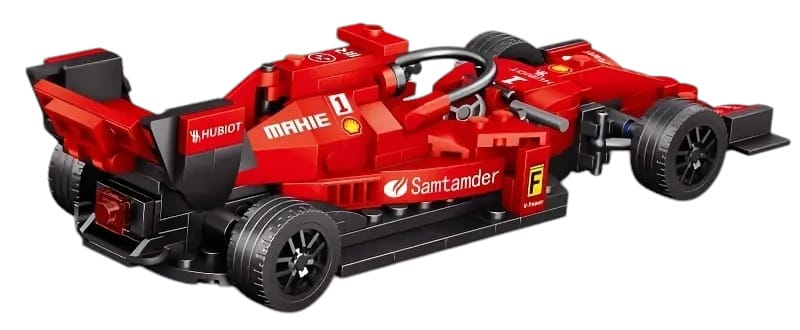 Sacīkšu auto konstruktors Bolid F1 Red Block, 266 detaļas