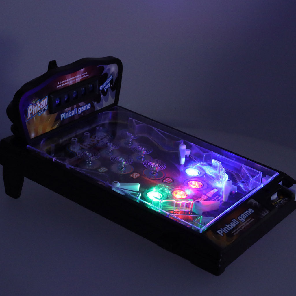 tumsa palaista galda spēle pinball spīd led apgaismojums