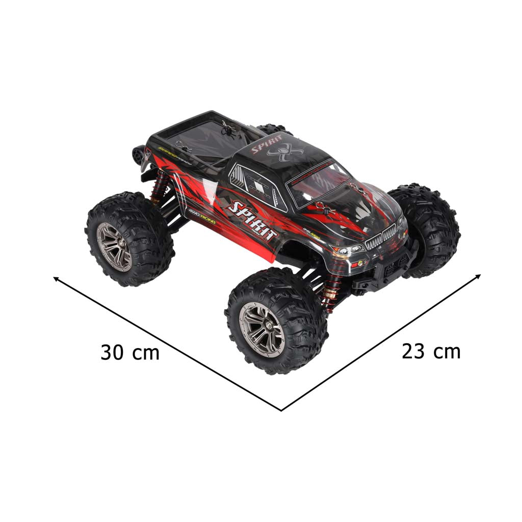 RC auto spirit Brushless 1:16 (2.4GHz, 60 m) – sarkans