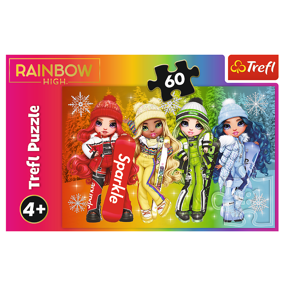 Puzle Trefl Rainbow High Dolls (Priecīgās lelles), 60 gab.