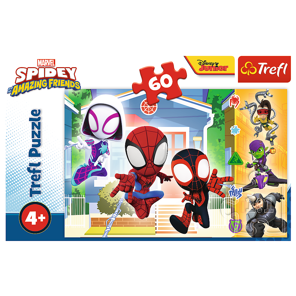 Puzle Trefl Spidey and Amazing Friends (Spaidijs un lieliskie draugi), 60 gab.