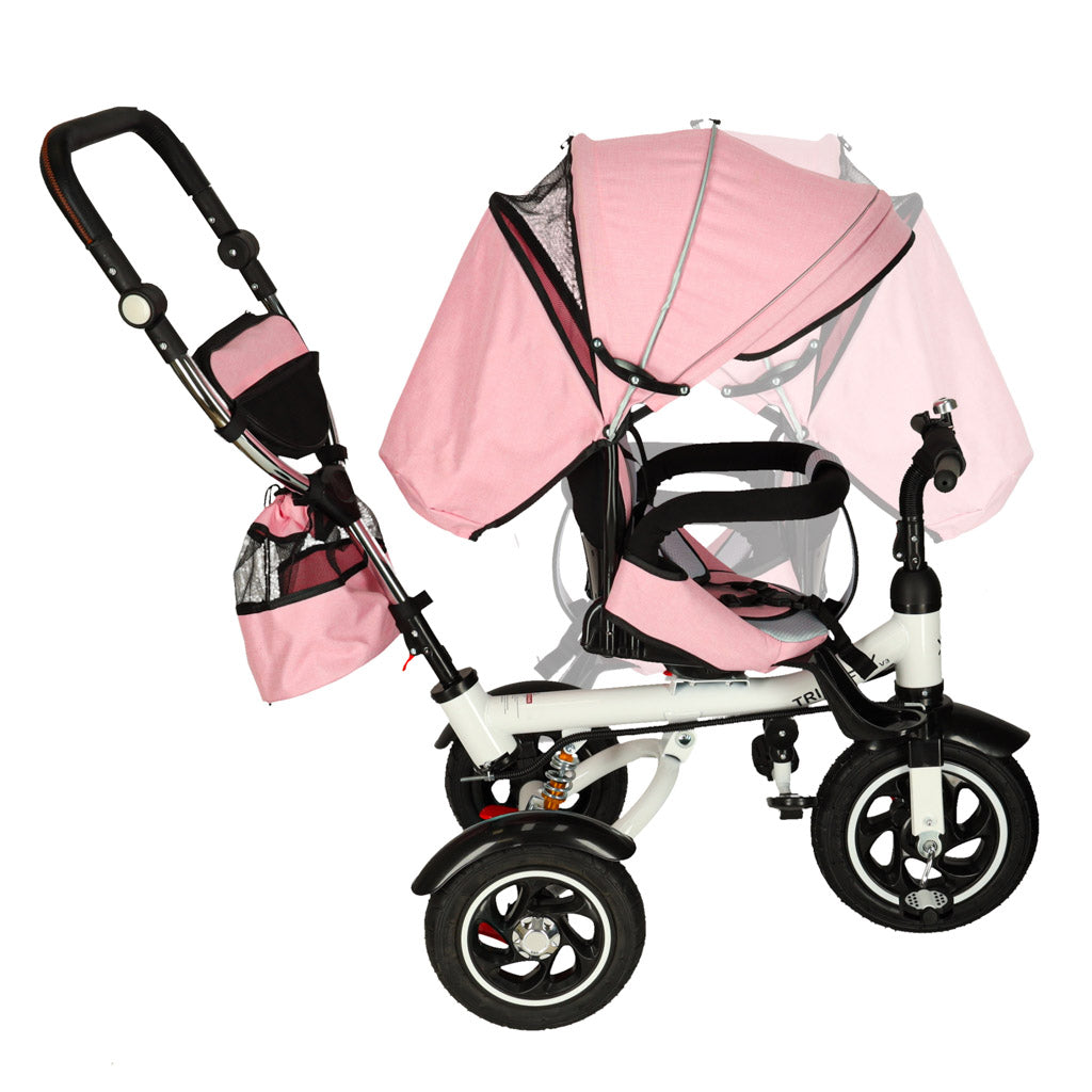Bērnu trīsritenis 3in1 TRIKE FIX V3 1–6 gadi rozā