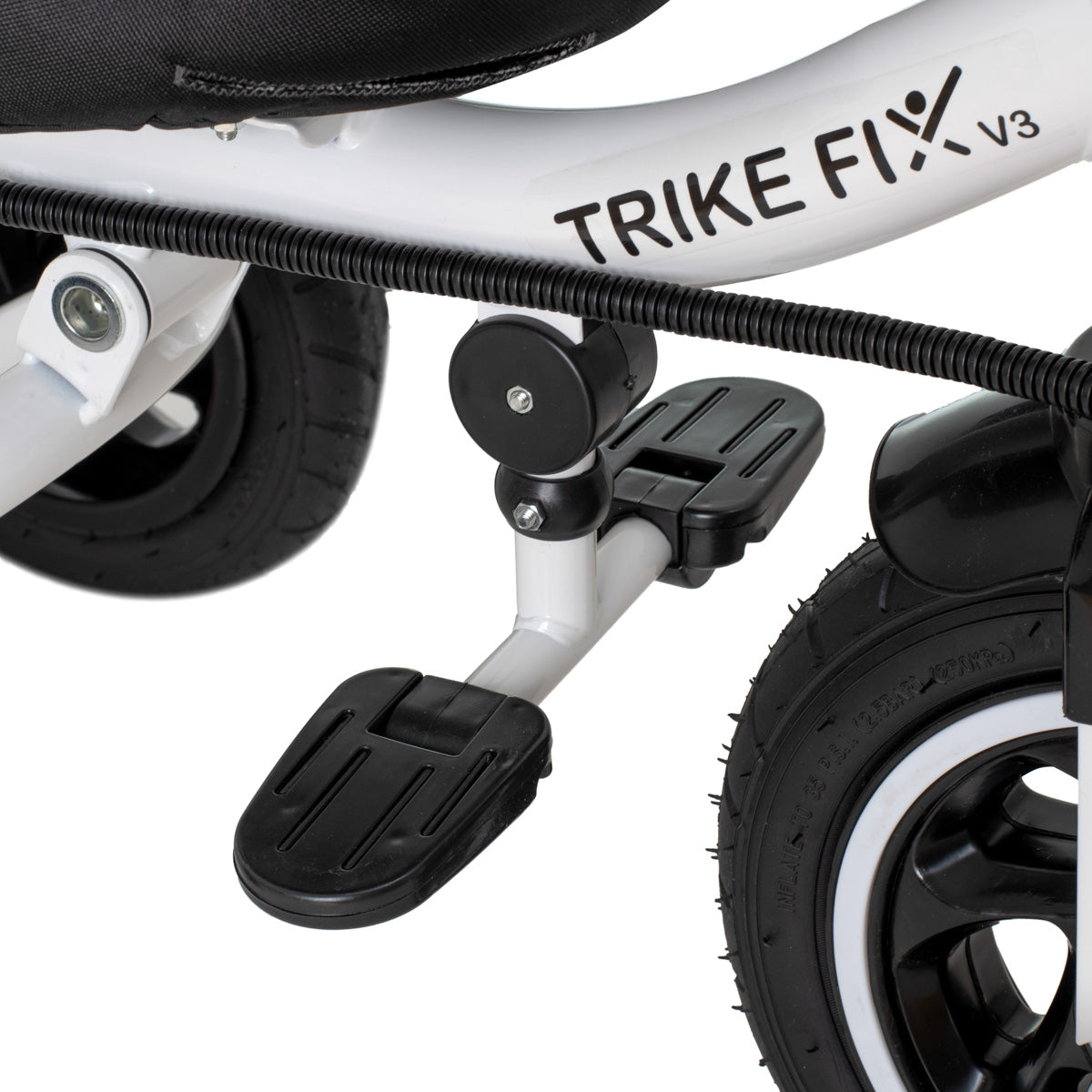 Bērnu trīsritenis TRIKE FIX V3 360° 1–6 gadi Melns