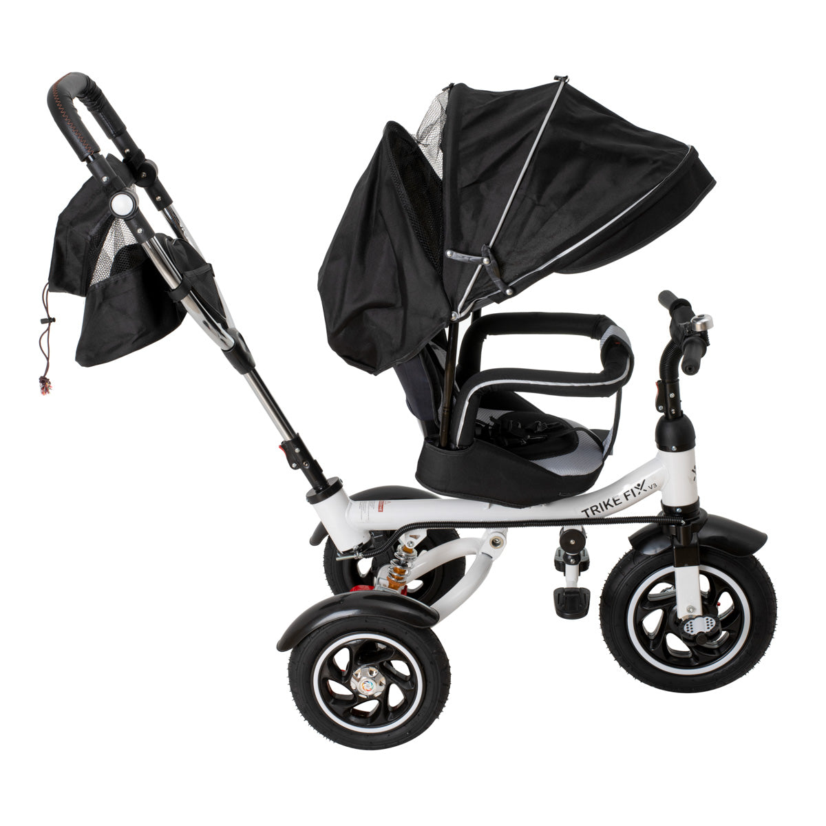 Bērnu trīsritenis TRIKE FIX V3 360° 1–6 gadi Melns