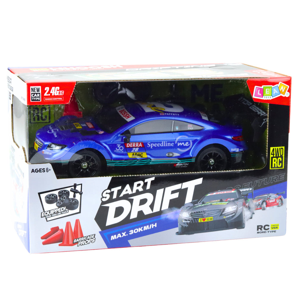 Zils drift RC auto 1:16 iepakojumā – Start Drift, max 30 km/h