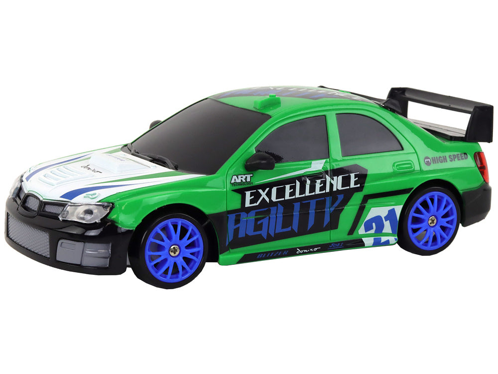 RC drifta mašīnīte bērniem, zaļā krāsā