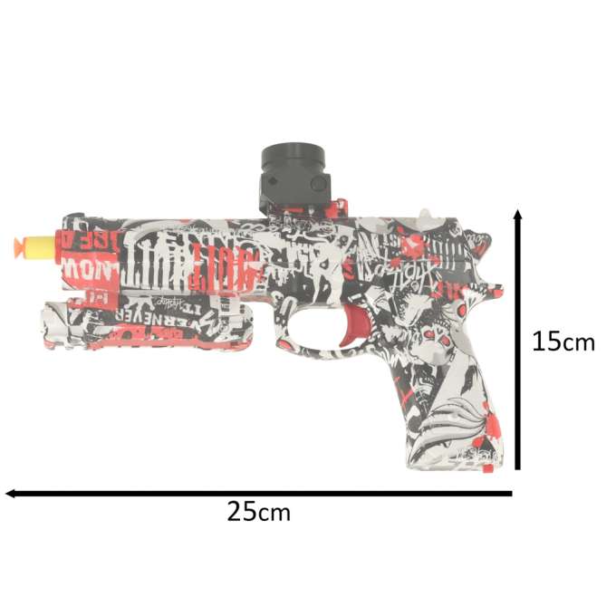 Gēla lodīšu ierocis ( GEL BLASTER), lādējama baterija, USB + brilles, 550 gab., 7-8 mm orbīzi