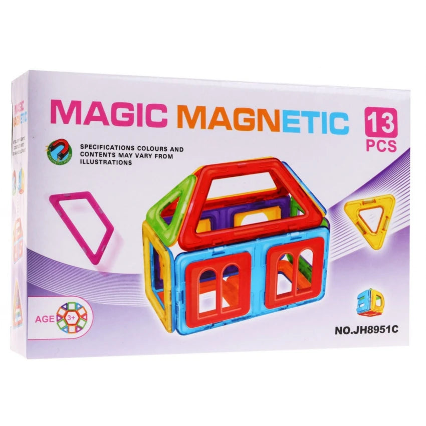 Magnētiskais konstruktors "Mini Magic Magnetic", 13 detaļas