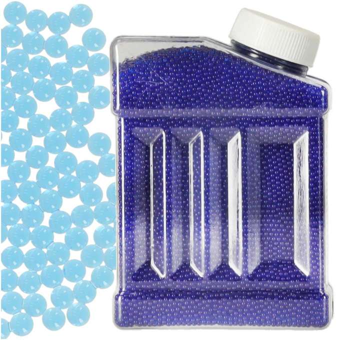 Negatavas gēla bumbiņas (orbīzi) pistolēm - zilas, 7-8 mm, 50 000 gab.