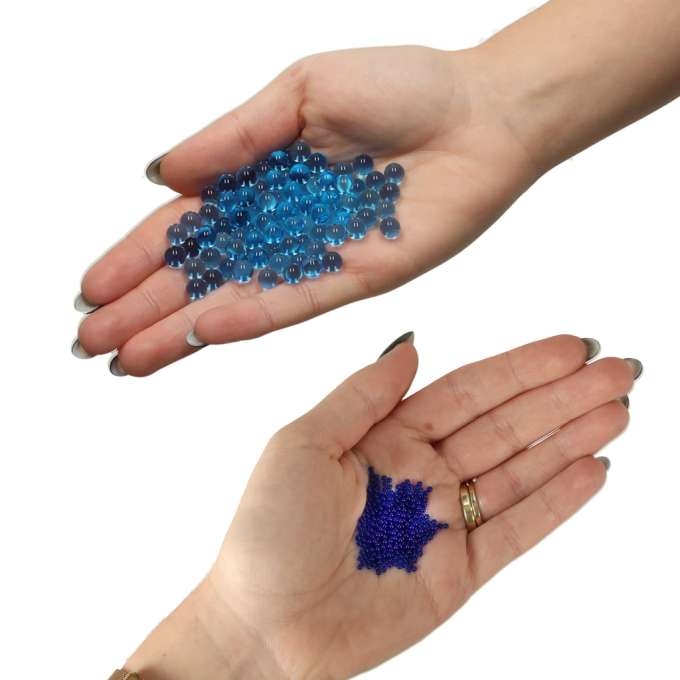Negatavas gēla bumbiņas (orbīzi) pistolēm - zilas, 7-8 mm, 50 000 gab.
