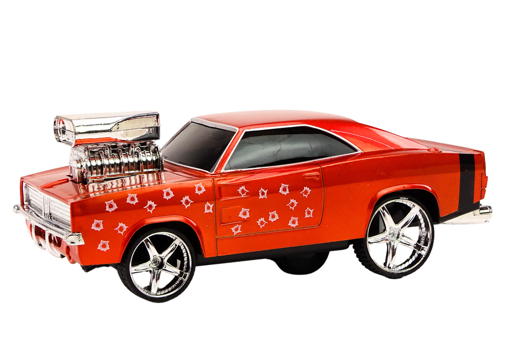 Tālvadības automašīna 1:18 Drift 360° ar gaismām un skaņu – sarkana (6+)