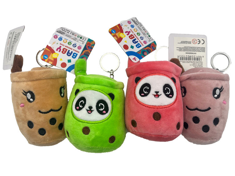 Plīša bubble tea piekariņš bērniem, mix