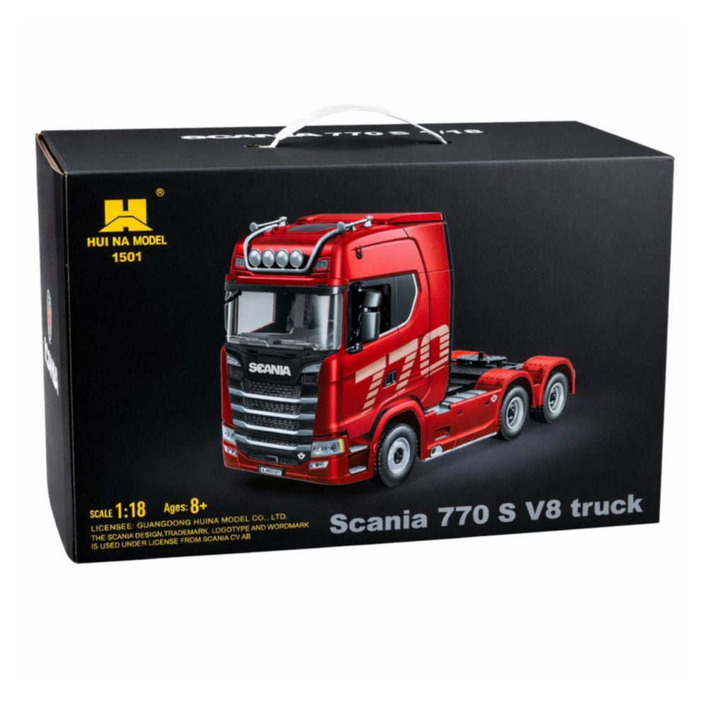 RC Scania 770S Huina 1501 vilcējs 1:18, pelēks