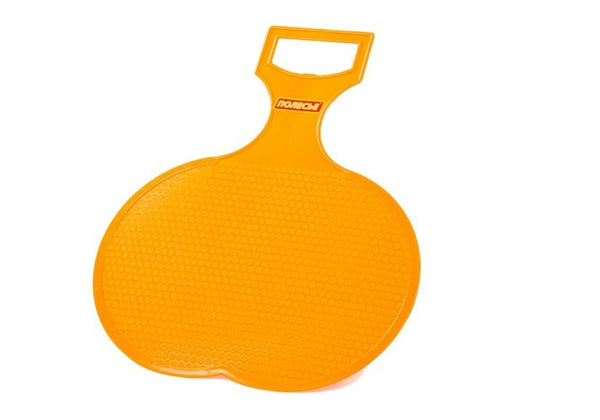 Oranža plastmasas ragaviņa ar rokturi Polesie