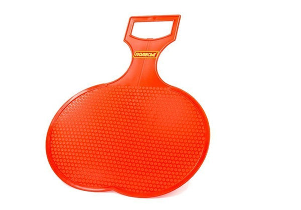 Sarkana plastmasas ragaviņa ar rokturi Polesie