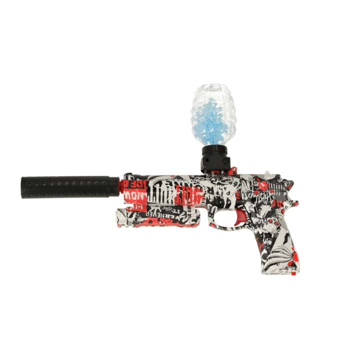Gēla lodīšu ierocis ( GEL BLASTER), lādējama baterija, USB + brilles, 550 gab., 7-8 mm orbīzi