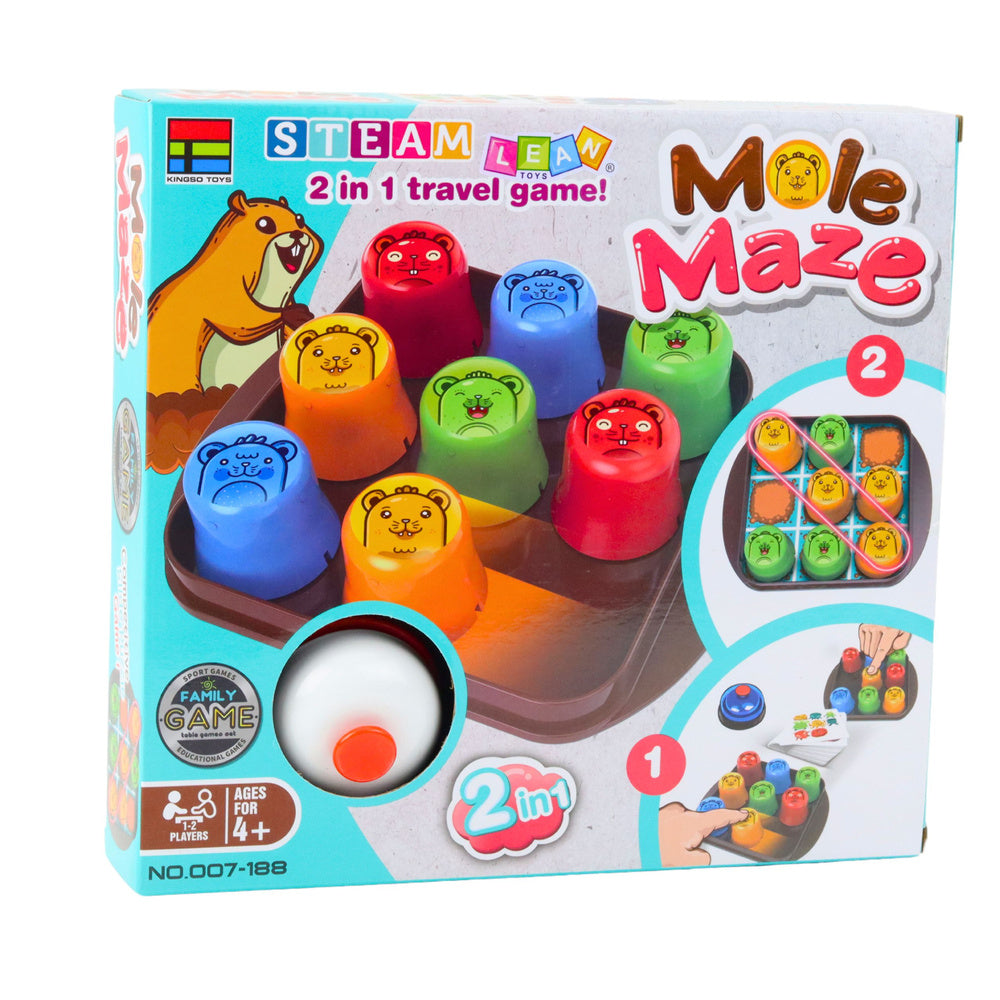 Veiklības spēle 2-in-1 Mole Maze, iepakojums