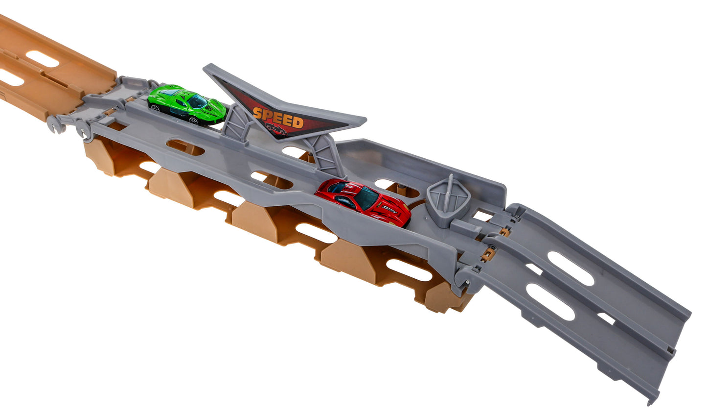 Kravas auto–autovedējs ar katapultu un trasi 207 cm + 6 auto (3+)