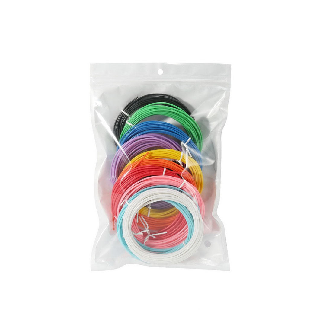 3D pildspalvu uzpildes – 10 krāsu komplekts spolītēs caurspīdīgā iepakojumā