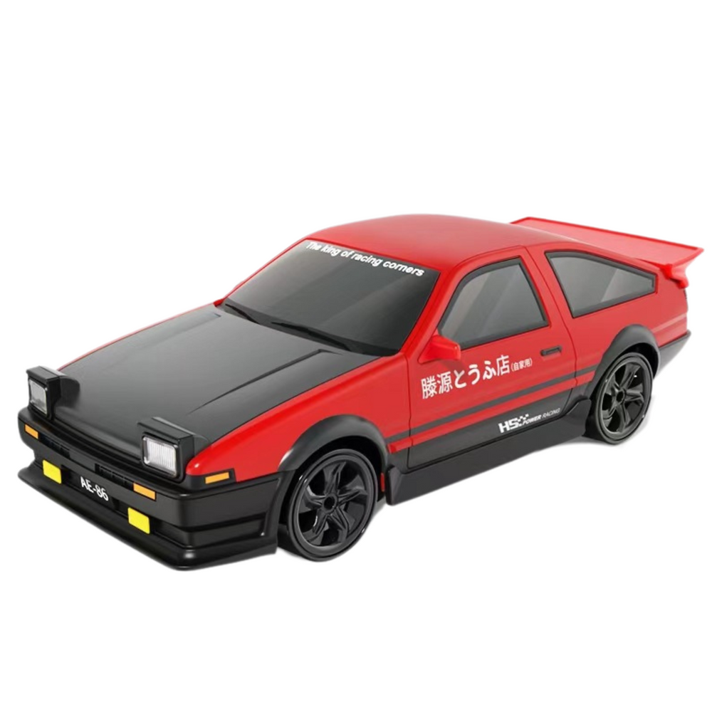 4WD Drifta mašīna ar tālvadības pulti 1:24, sarkana ,ar maināmiem riteņiem
