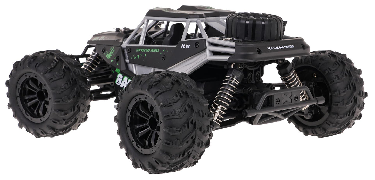 Radiovadāms apvidus auto GALLOP 1:16 (4WD, LED) melns/zaļš, 14+