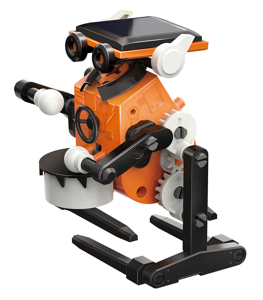 7 vienā saules robots oranžā un melnā krāsā