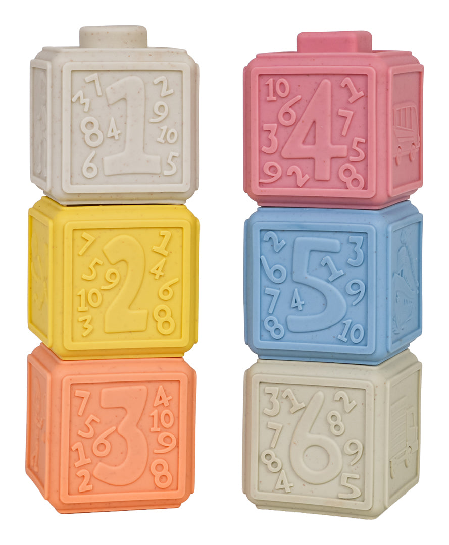 EKO sensorisko kubiņu komplekts zīdaiņiem (6 gab.), 6m+