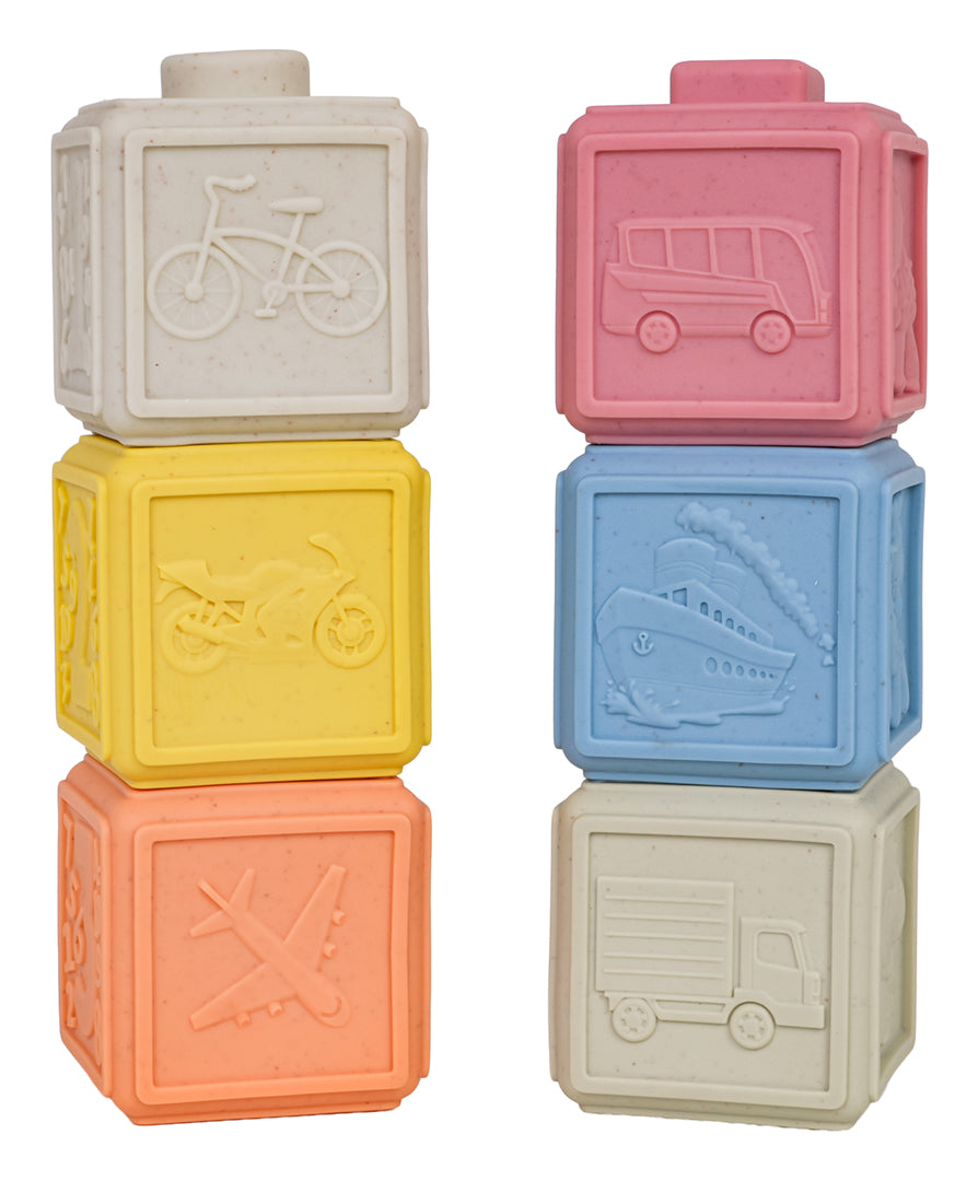 EKO sensorisko kubiņu komplekts zīdaiņiem (6 gab.), 6m+