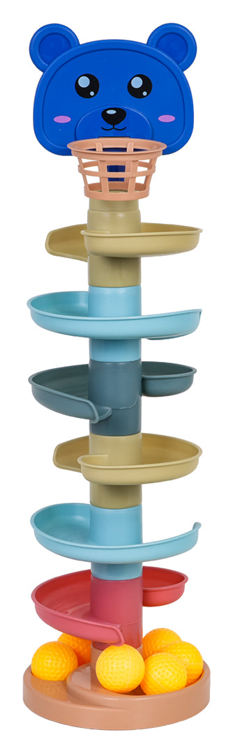 Lācīšu bumbu trase bērniem (16 elementi, 7 bumbiņas)