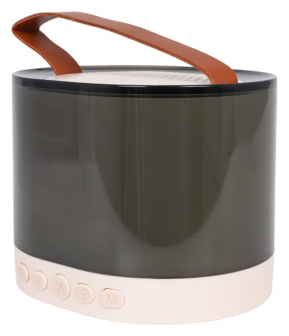 Karaoke mikrofona un skaļruņa komplekts (RGB), bēšs (3+)