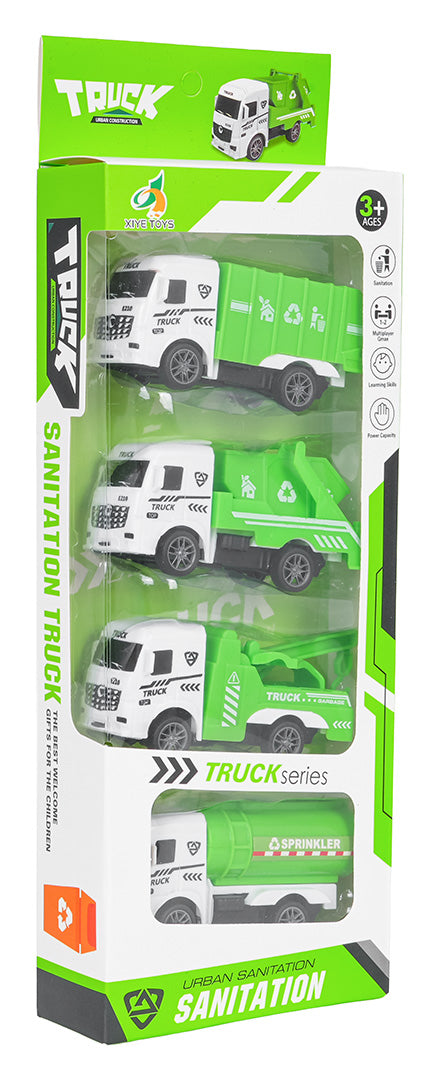 Pilsētas servisa auto komplekts bērniem – 4 transportlīdzekļi (3+)