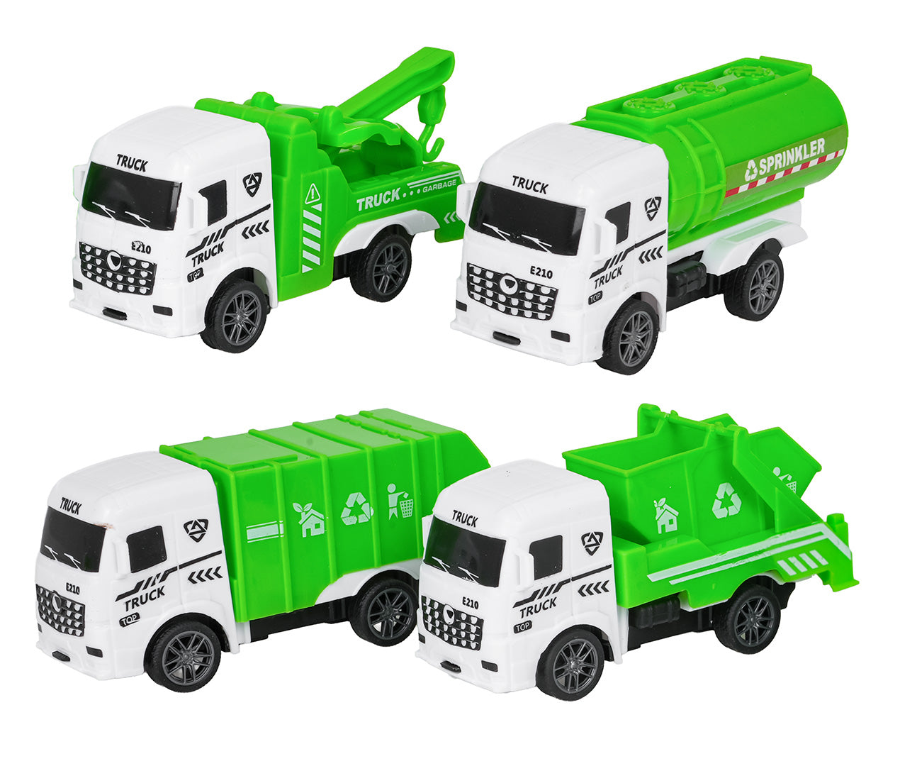 Pilsētas servisa auto komplekts bērniem – 4 transportlīdzekļi (3+)