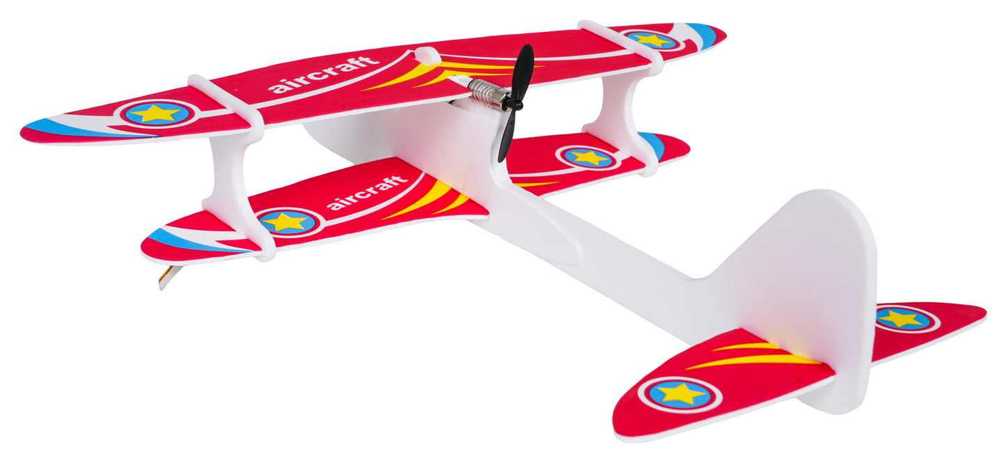 Akumulatora putu lidmašīna ar motoru un LED gaismu (3+)