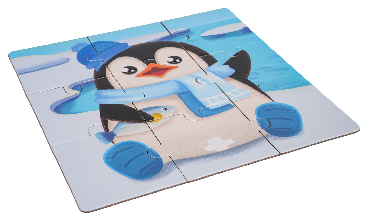 Magnētiskā puzle grāmatā “Dzīvnieki” – 3 attēli, 9/12/16 gab. (3+)