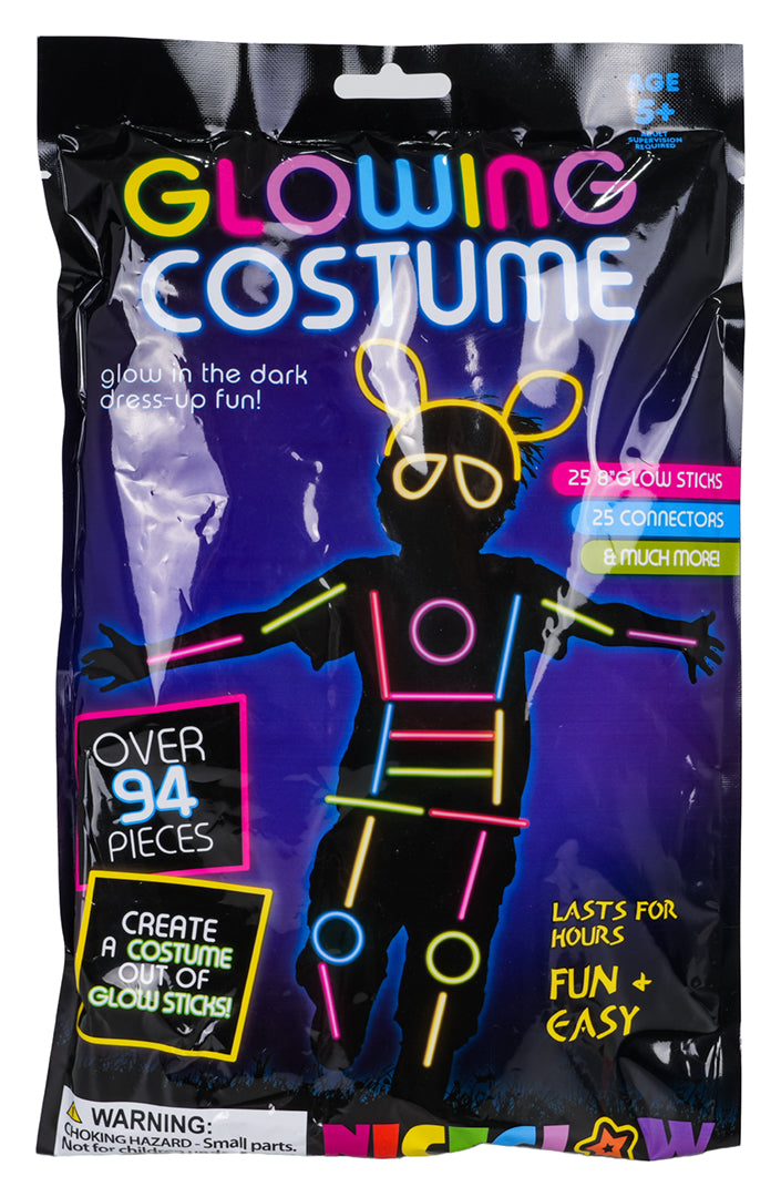 Spīdošo nūjiņu un kostīma komplekts 94 gab. (5+ gadi)