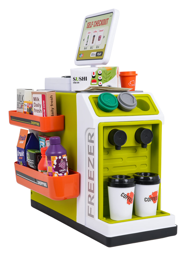 Mini lielveikals “Self Checkout” ar skeneri (gaisma + skaņa) + aksesuāri, 3+