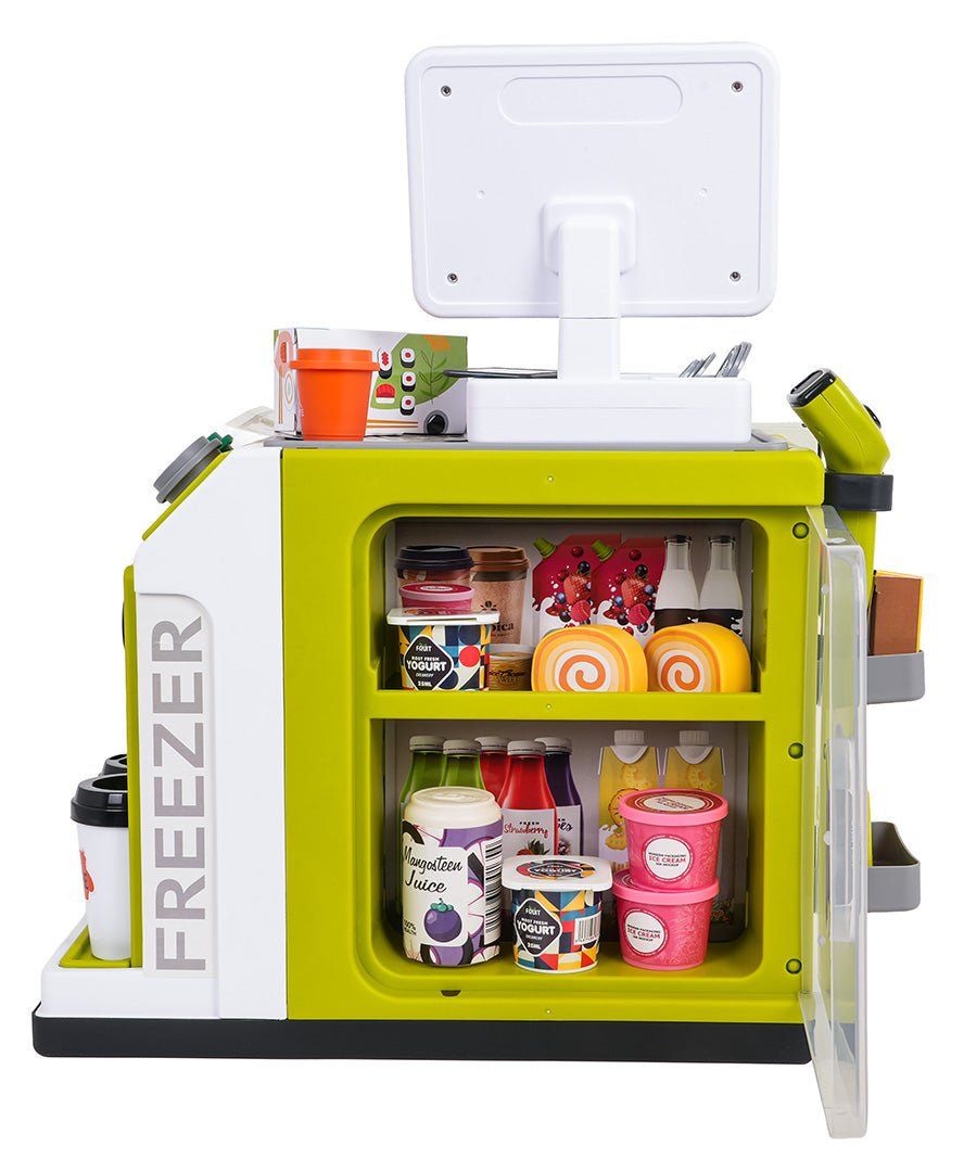 Mini lielveikals “Self Checkout” ar skeneri (gaisma + skaņa) + aksesuāri, 3+