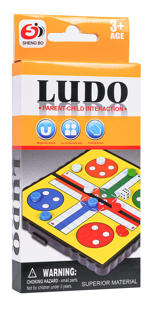 Ludo magnētiskā galda spēle ceļojumiem – metāla kastītē (2–4 spēlētāji, 3+)