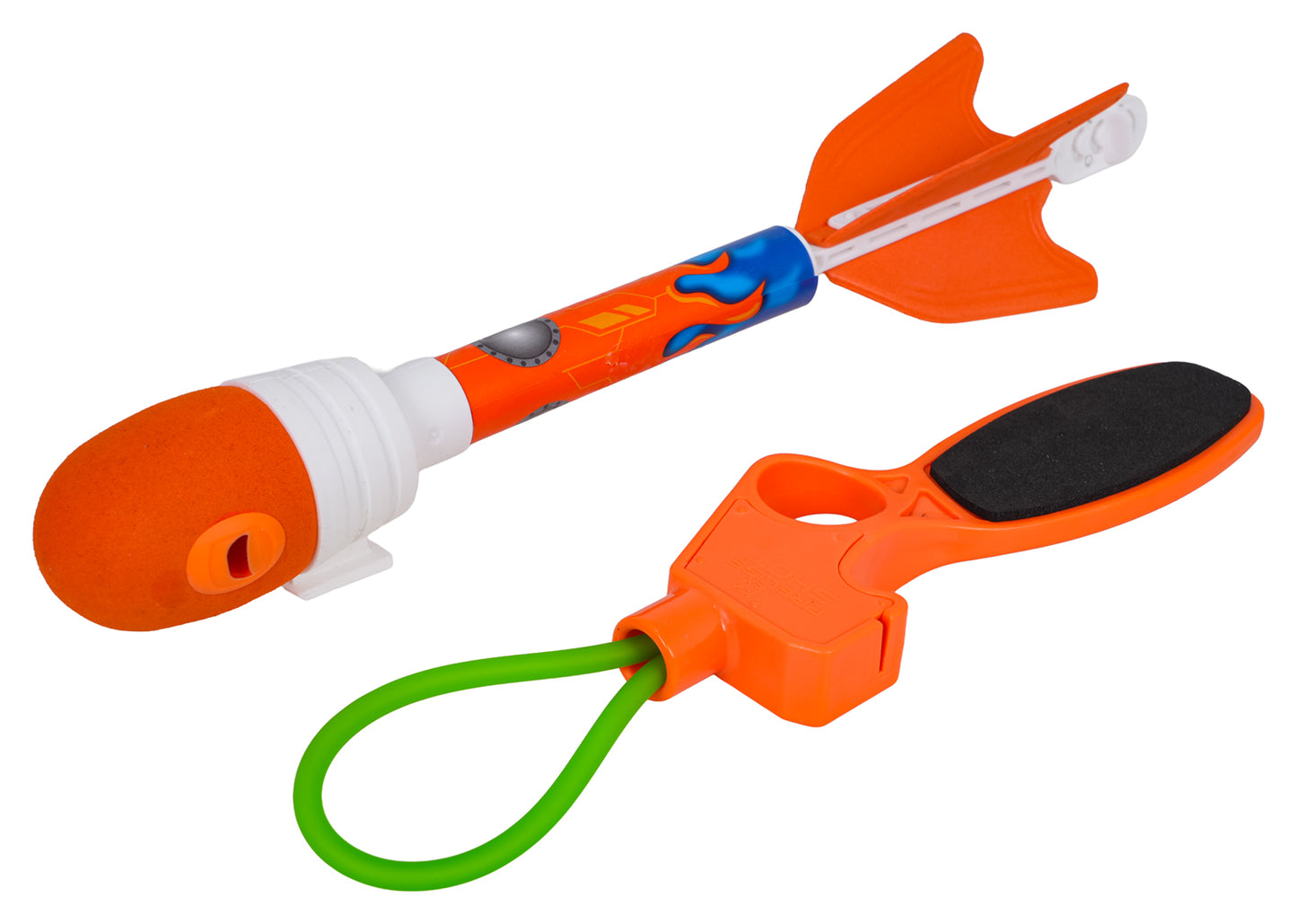 2-in-1 lidaparātu komplekts ar palaišanas katapultu – lidmašīna + raķete (6+) Sarkans/Zils