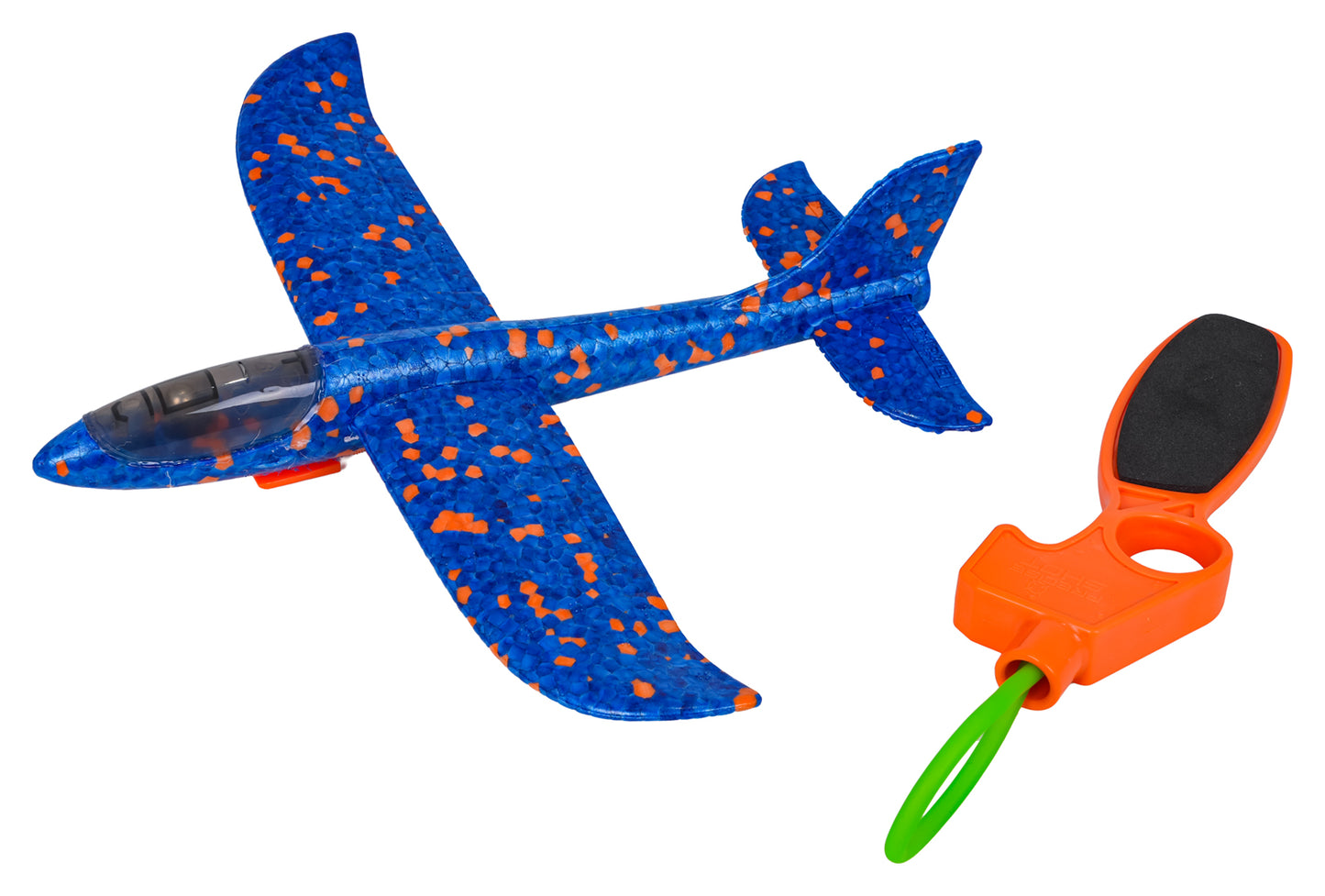 2-in-1 lidaparātu komplekts ar palaišanas katapultu – lidmašīna + raķete (6+) Sarkans/Zils