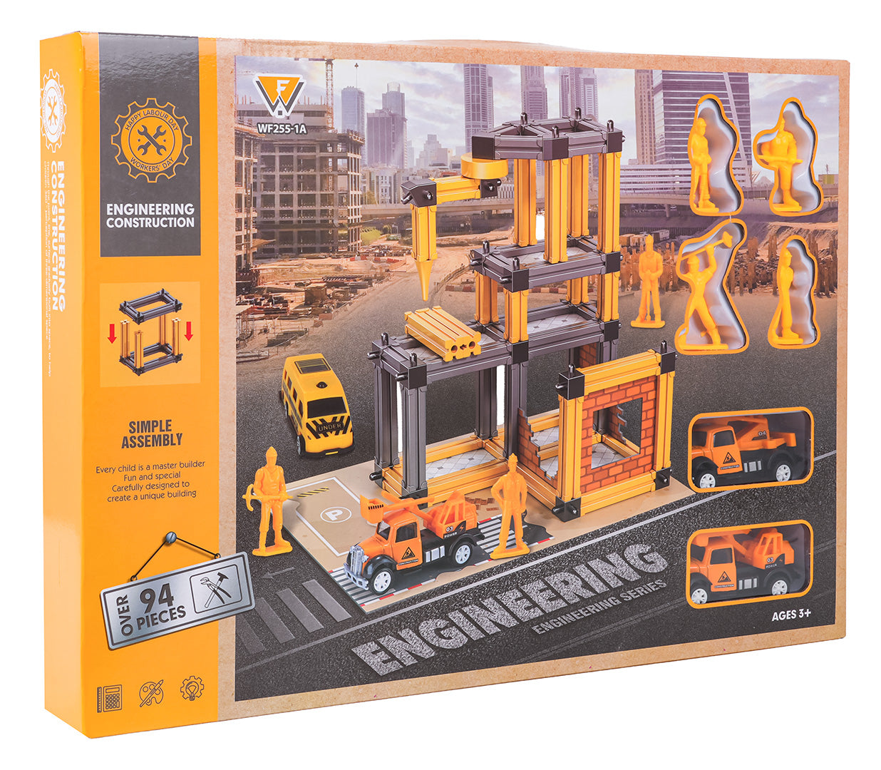 Būvlaukuma garāžas komplekts ar mašīnām un figūriņām (3+)