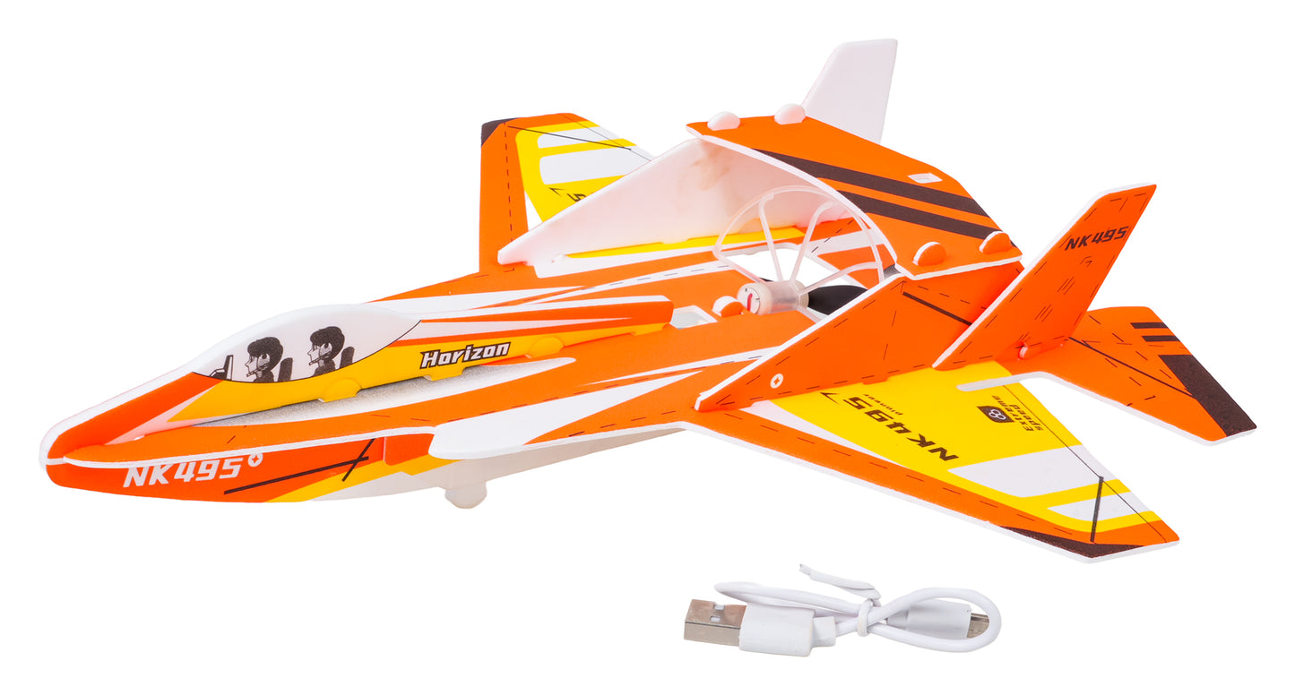 Putupolistirola lidmašīna ar dzinēju un LED apgaismojumu (USB uzlāde) 3+