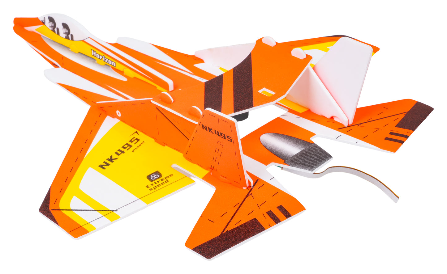 Putupolistirola lidmašīna ar dzinēju un LED apgaismojumu (USB uzlāde) 3+